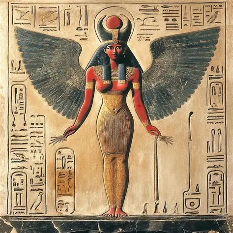 The goddess Hathor, painted relief